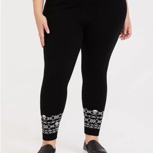 Torrid Skull Fair Isle Sweater Leggings 4X